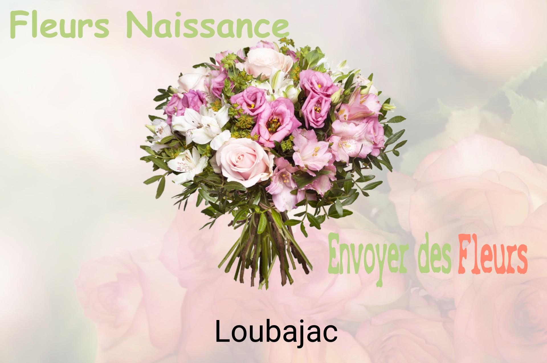 Bouquet de fleurs de naissance livré à Loubajac